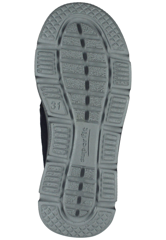 Superfit Stiefelette Veloursleder Grau/Gelb