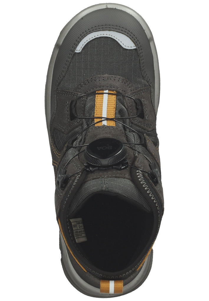 Superfit Stiefelette Veloursleder Grau/Gelb