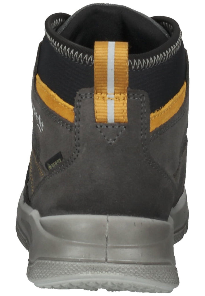 Superfit Stiefelette Veloursleder Grau/Gelb