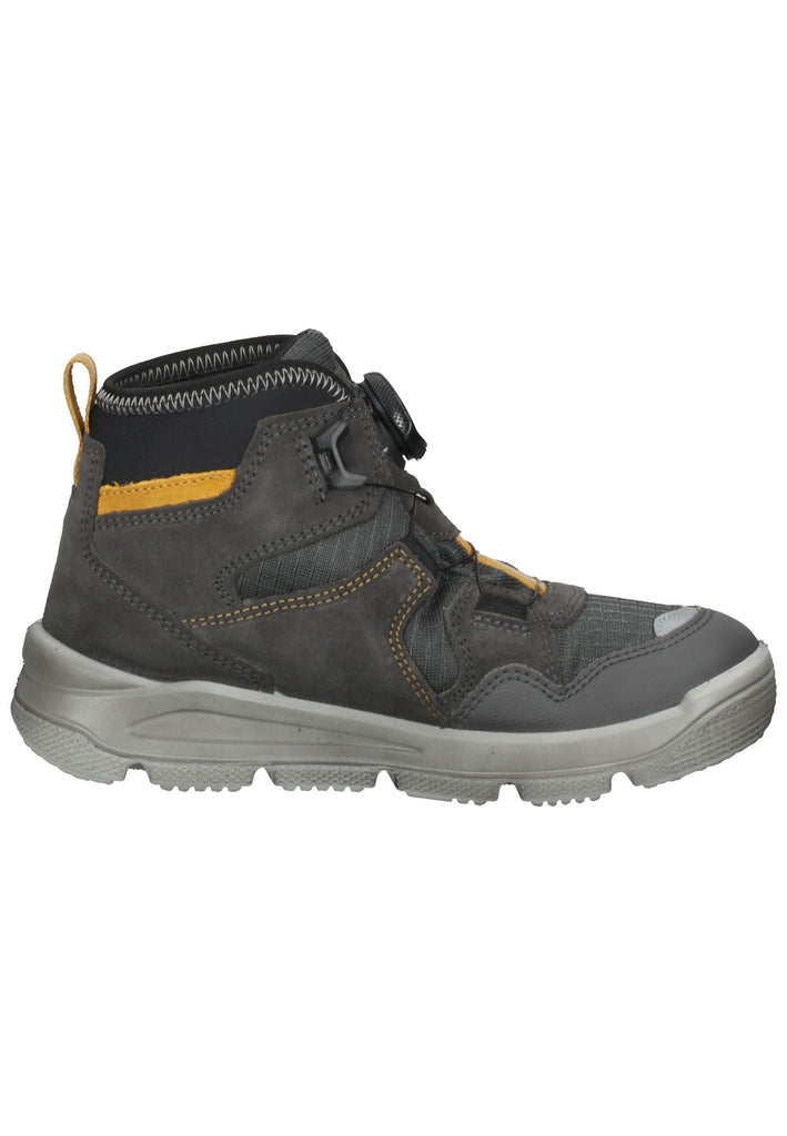 Superfit Stiefelette Veloursleder Grau/Gelb