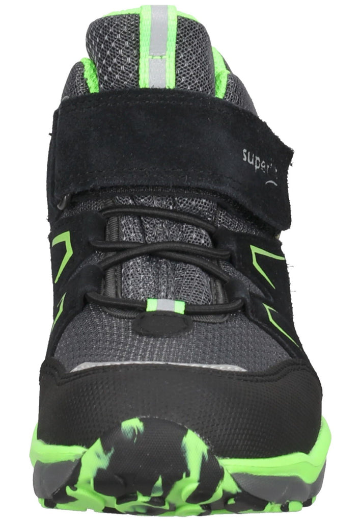 Superfit Stiefelette Veloursleder Schwarz/Grün