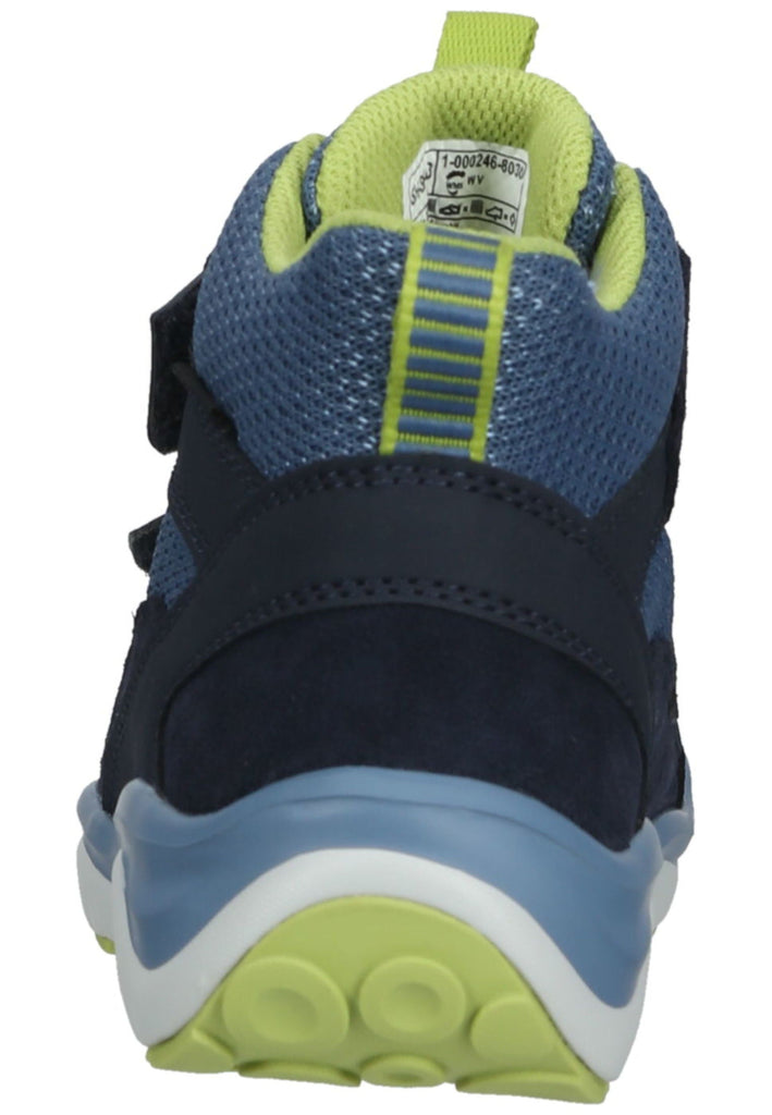 Superfit Stiefelette Veloursleder/Synthetik Blau/Grün