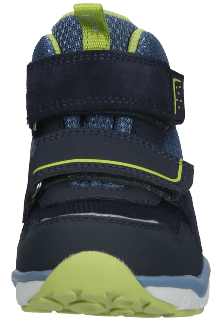 Superfit Stiefelette Veloursleder/Synthetik Blau/Grün