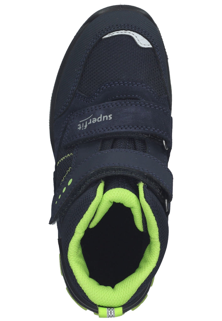 Superfit Stiefelette Veloursleder/Synthetik Blau/Grün