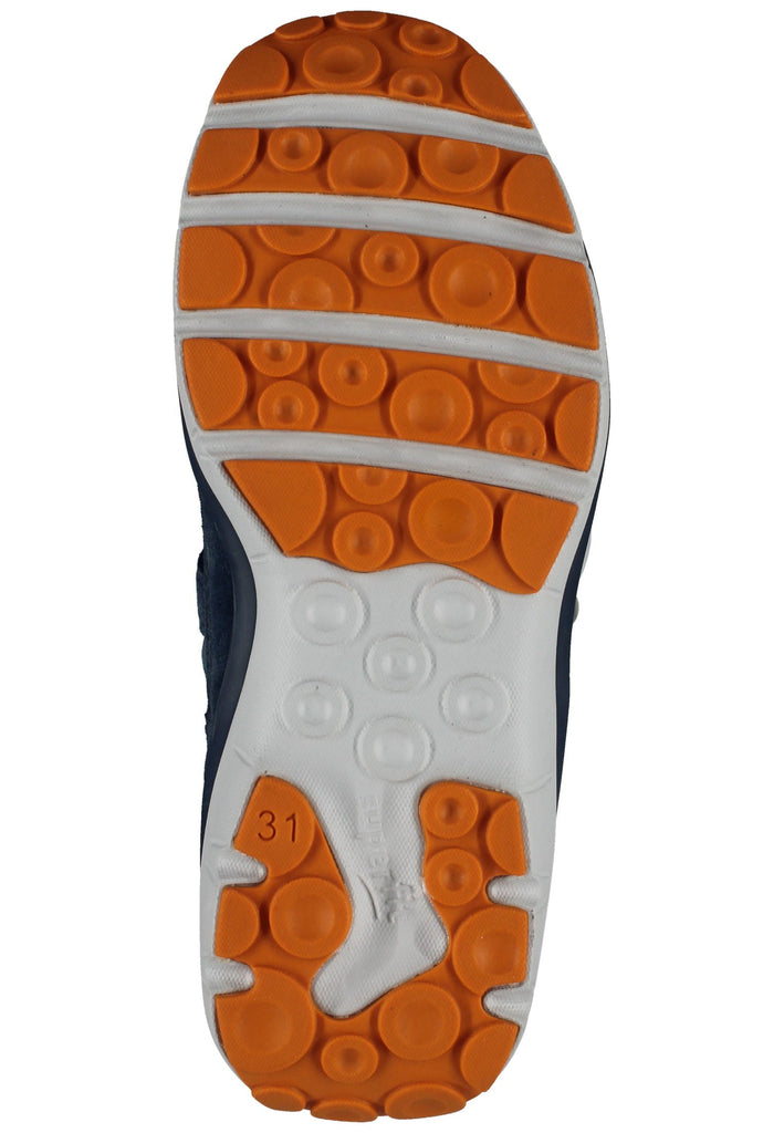 Superfit Stiefelette Veloursleder/Synthetik Blau/Orange