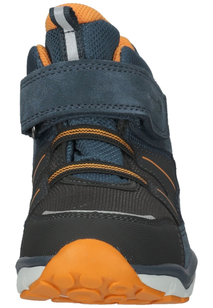 Superfit Stiefelette Veloursleder/Synthetik Blau/Orange