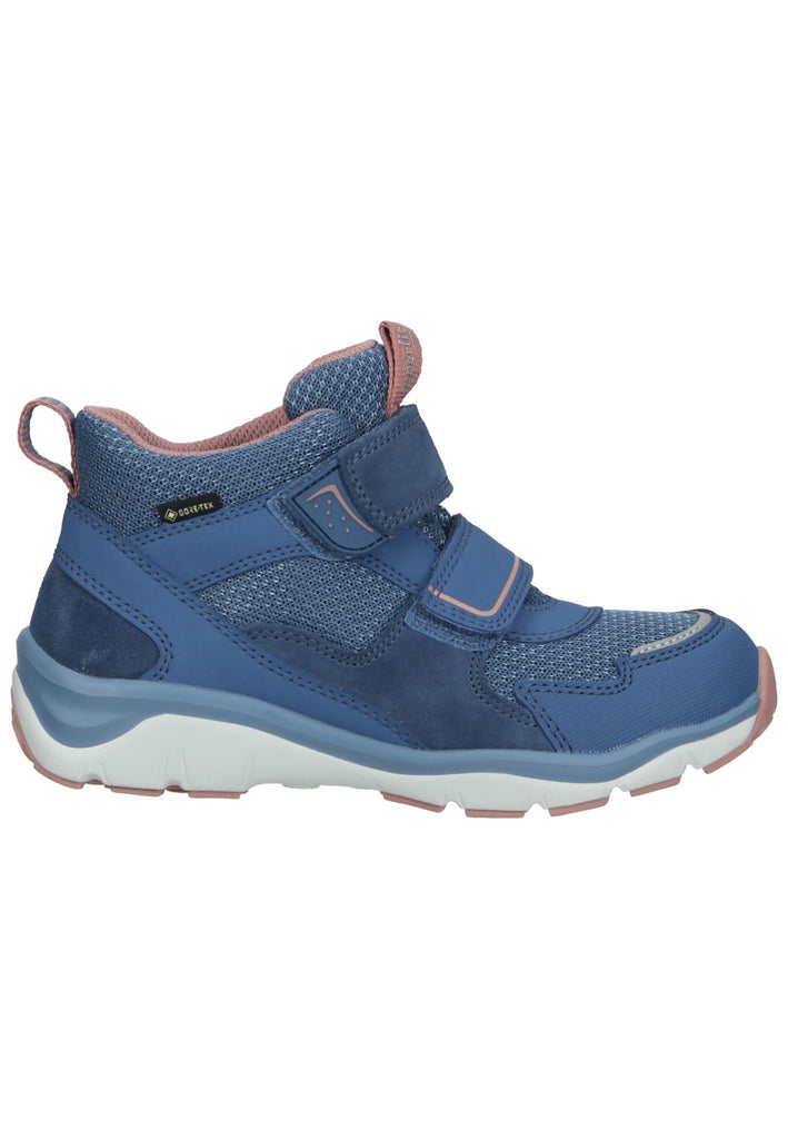 Superfit Stiefelette Veloursleder/Synthetik Blau/Pink