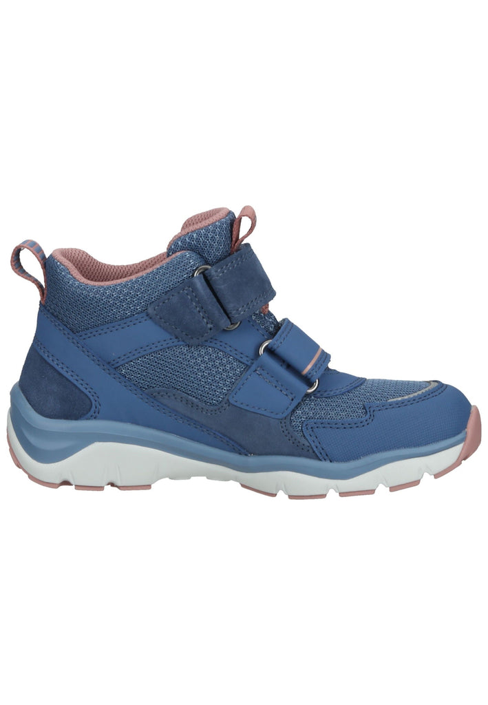 Superfit Stiefelette Veloursleder/Synthetik Blau/Pink