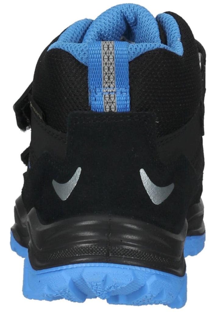 Superfit Stiefelette Veloursleder/Synthetik Schwarz/Blau