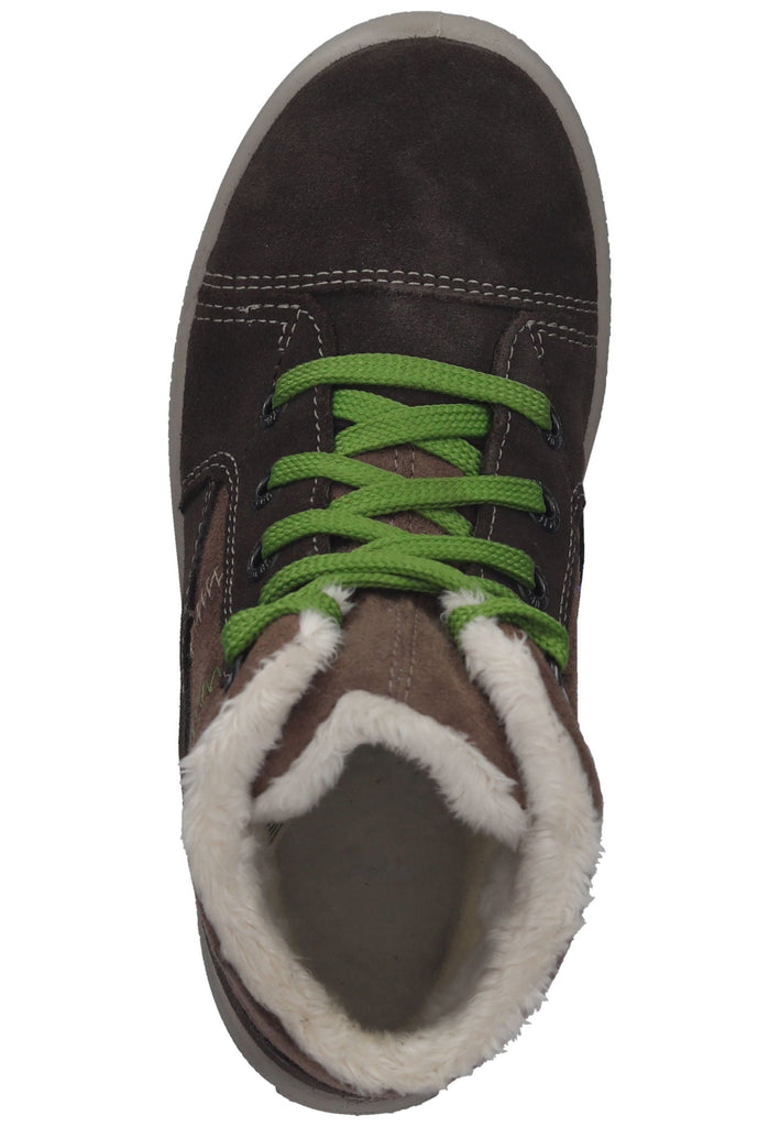 Superfit Stiefelette Veloursleder/Textil Braun/Grün Warmfutter