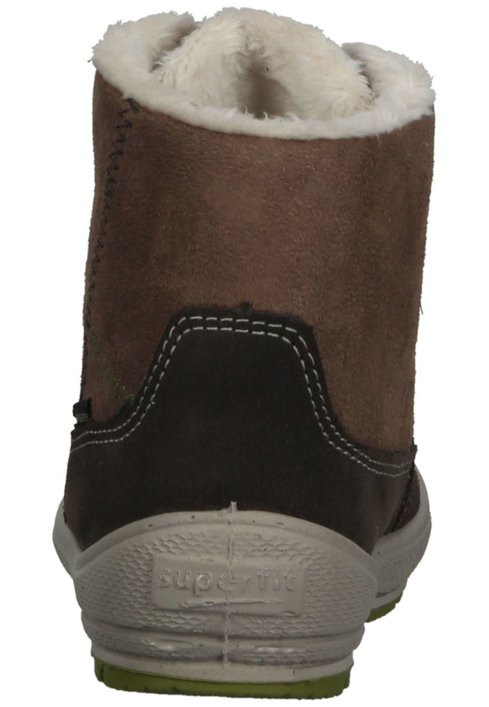 Superfit Stiefelette Veloursleder/Textil Braun/Grün Warmfutter