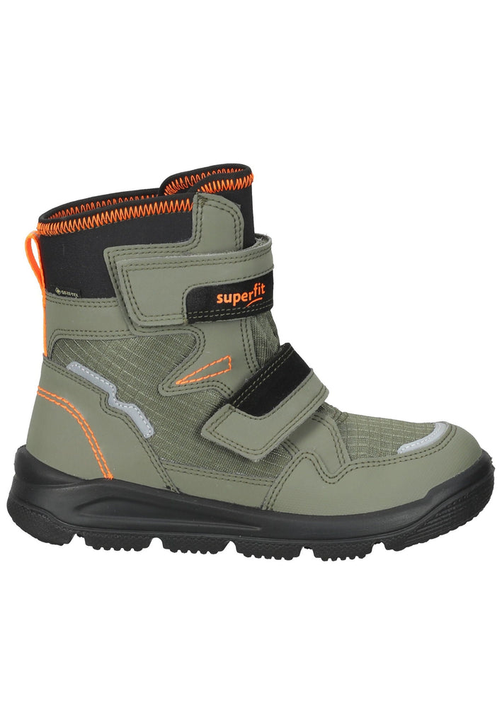 Superfit Stiefelette Veloursleder/Textil Grün Warmfutter