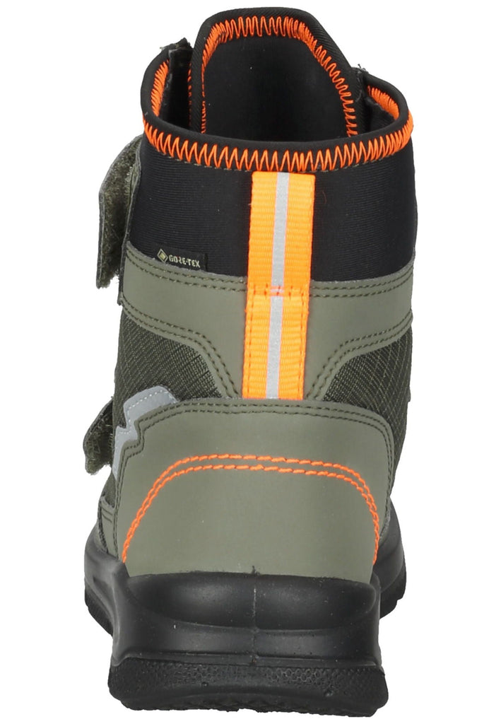 Superfit Stiefelette Veloursleder/Textil Grün Warmfutter