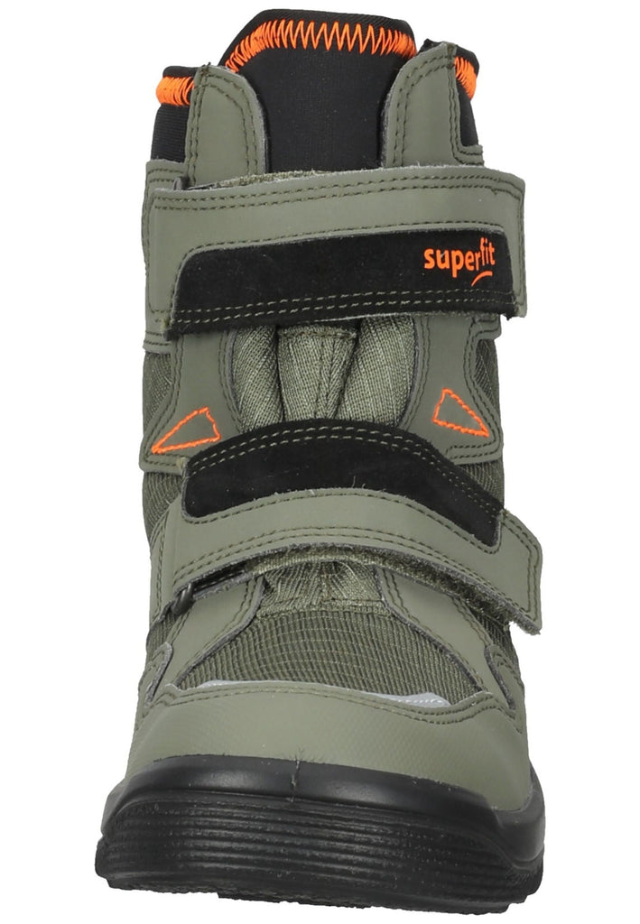 Superfit Stiefelette Veloursleder/Textil Grün Warmfutter