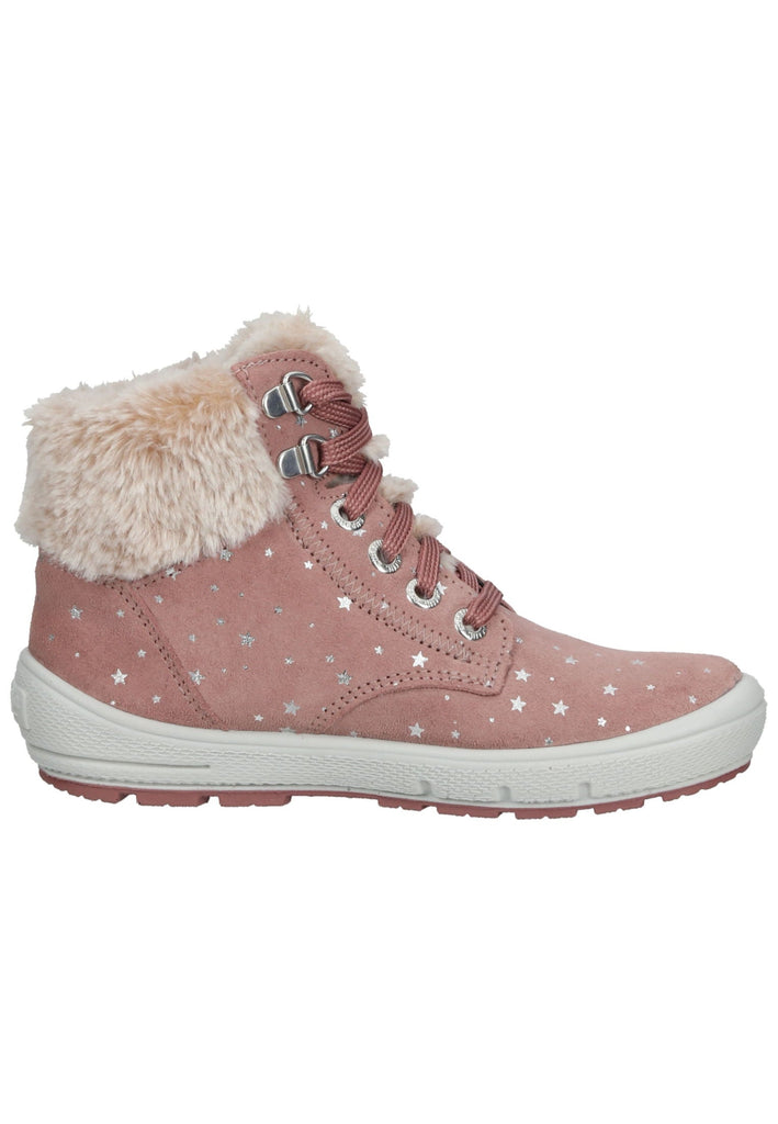 Superfit Stiefelette Veloursleder/Textil Rosa Warmfutter