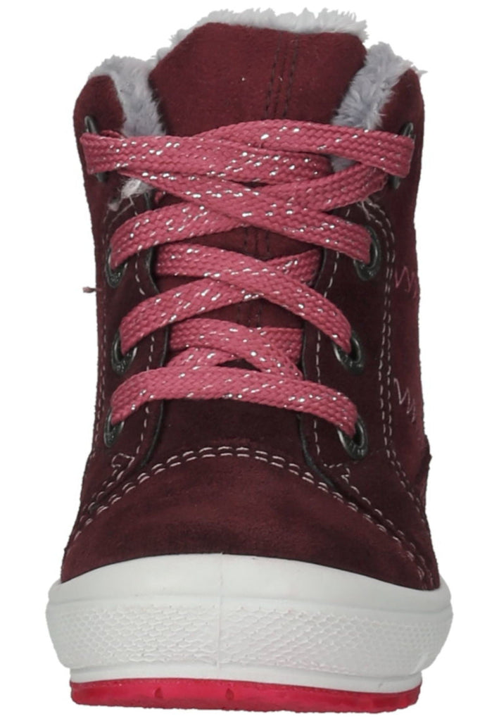 Superfit Stiefelette Veloursleder/Textil Rot/Pink Warmfutter