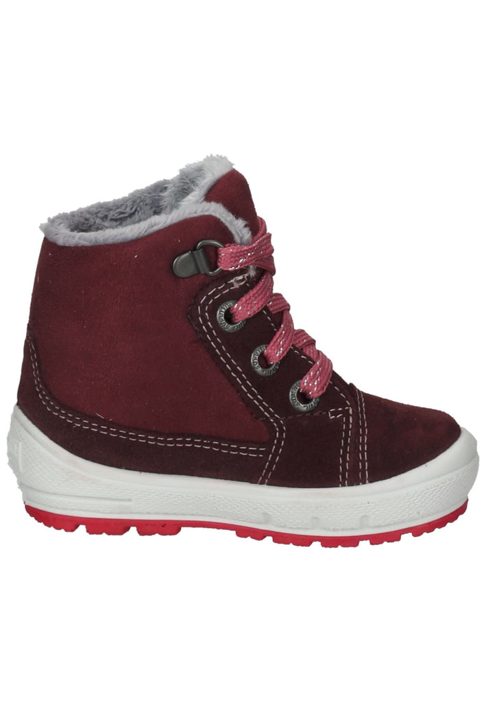Superfit Stiefelette Veloursleder/Textil Rot/Pink Warmfutter