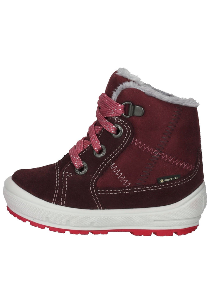 Superfit Stiefelette Veloursleder/Textil Rot/Pink Warmfutter