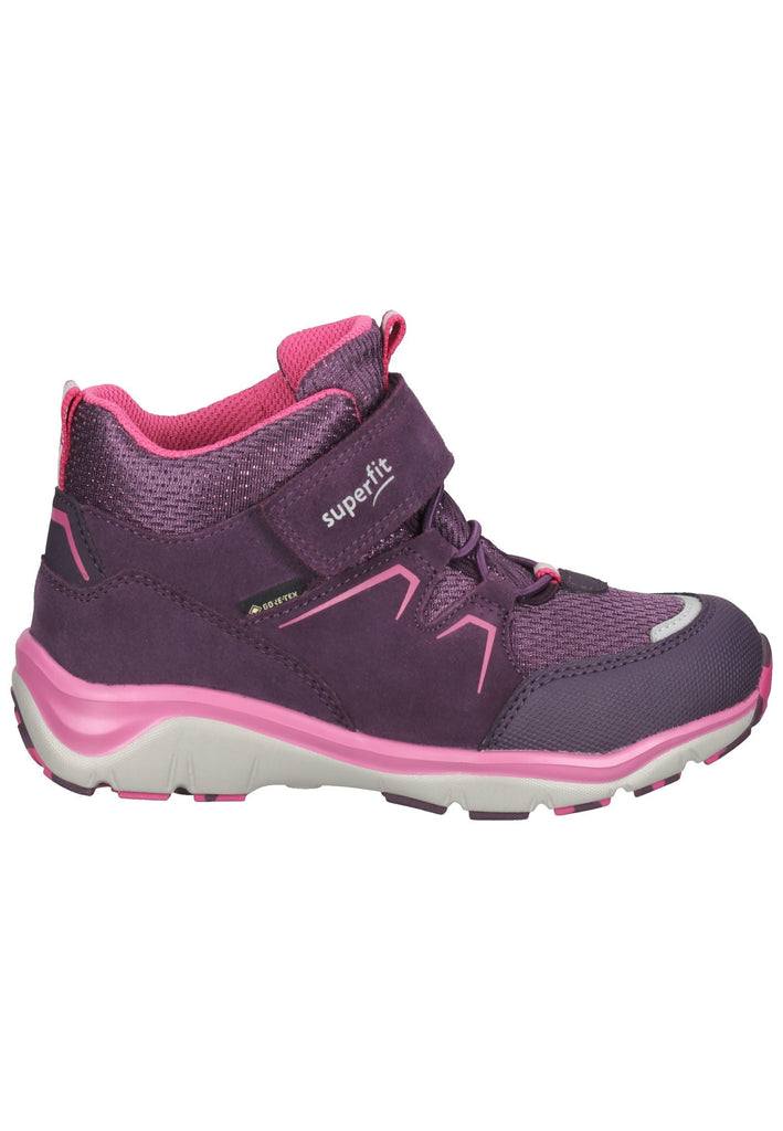 Superfit Stiefelette Veloursleder Violett/Rosa