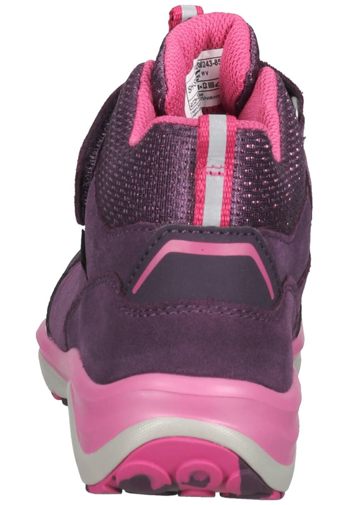 Superfit Stiefelette Veloursleder Violett/Rosa