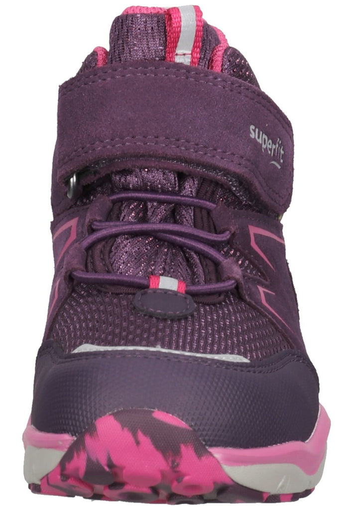 Superfit Stiefelette Veloursleder Violett/Rosa