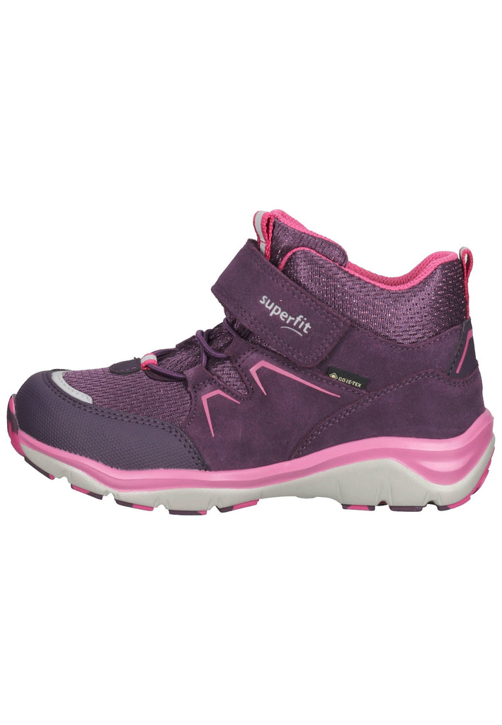 Superfit Stiefelette Veloursleder Violett/Rosa