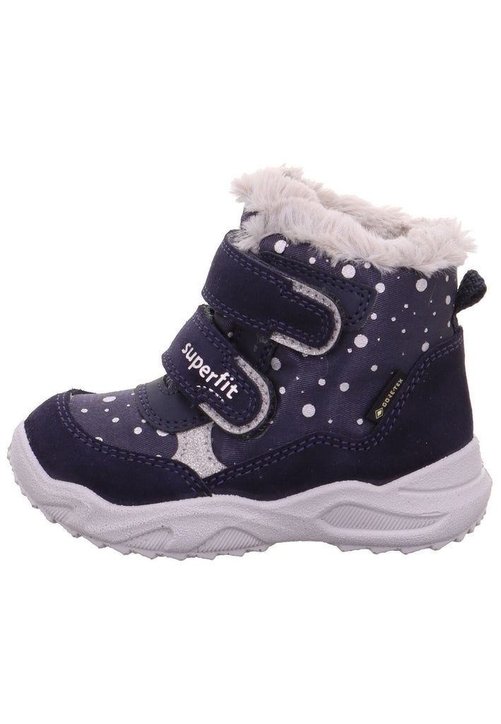 Stiefeletten Superfit Stiefelette Leder/Textil Blau