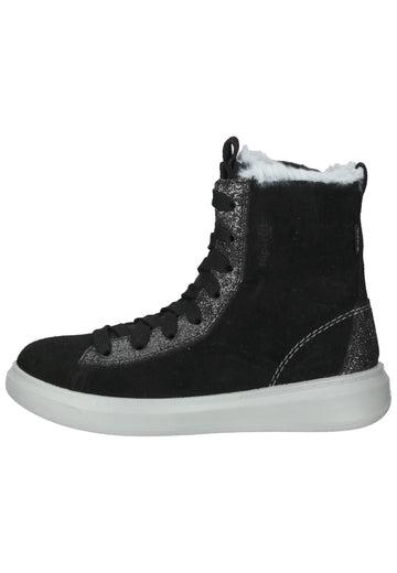 Stiefeletten Superfit Stiefelette Leder/Textil Schwarz Warmfutter