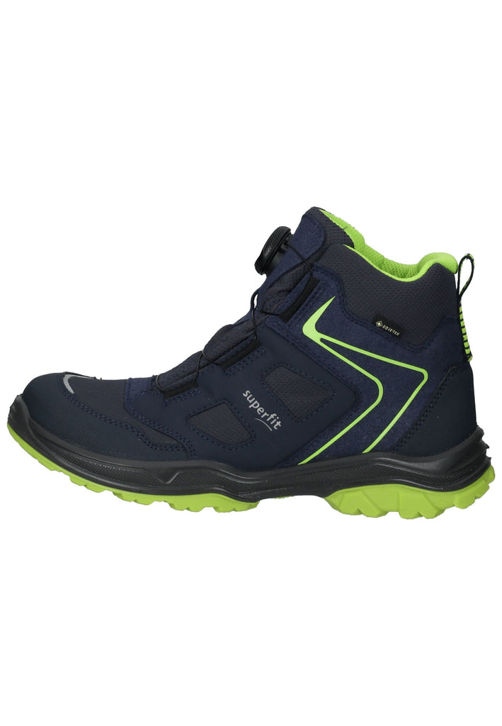 Stiefeletten Superfit Stiefelette Lederimitat/Textil Blau/Grün