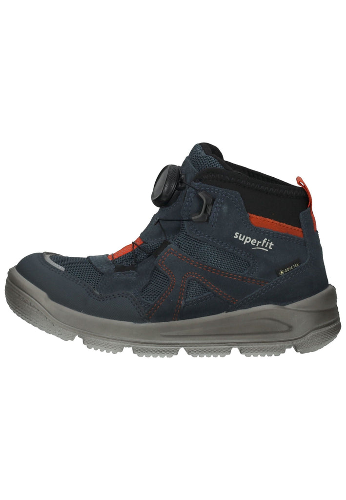 Stiefeletten Superfit Stiefelette Lederimitat/Textil Blau/Rot