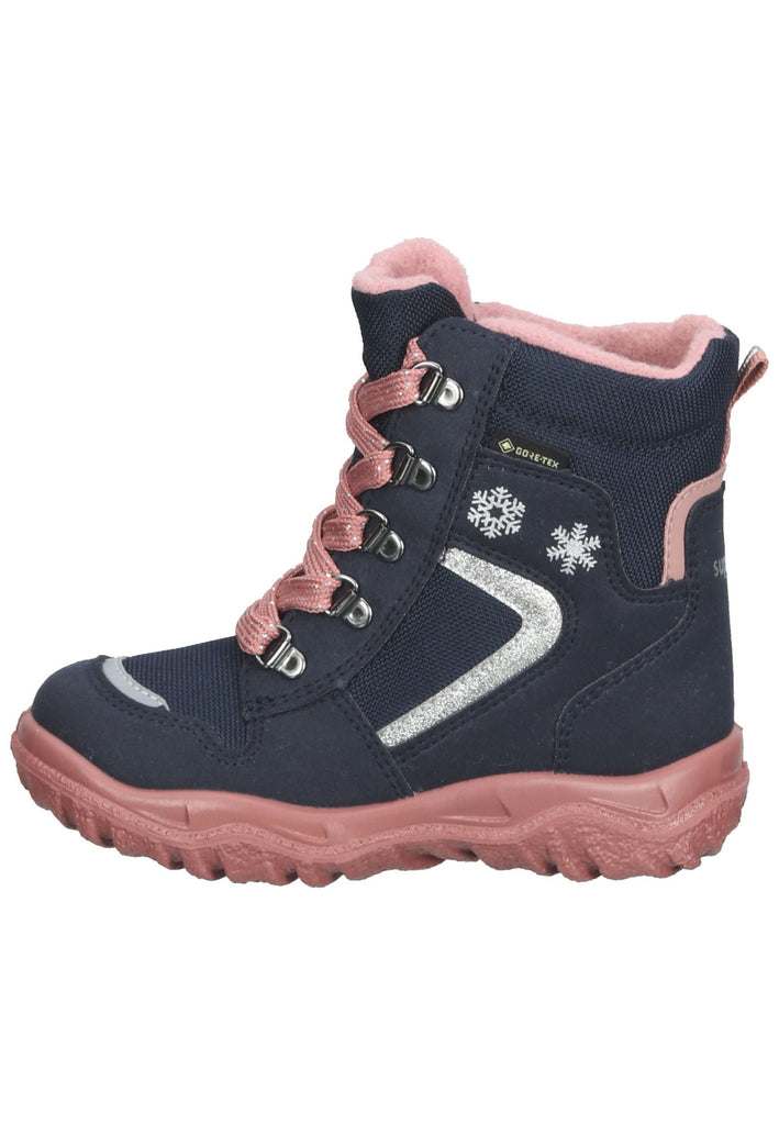 Stiefeletten Superfit Stiefelette Textil Blau Warmfutter