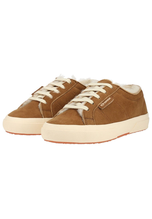 Superga Sneaker Leder Braun Warmfutter
