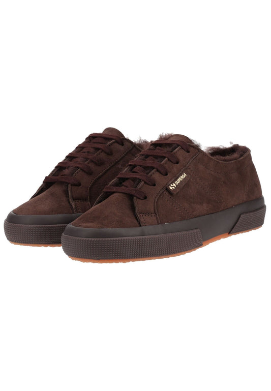 Superga Sneaker Leder Dunkelbraun Warmfutter