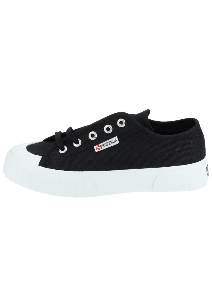 Superga Sneaker Textil Schwarz/Weiß