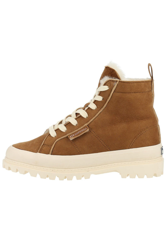 Superga Stiefelette Leder Braun Warmfutter