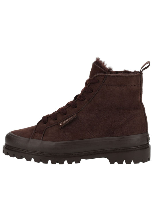 Superga Stiefelette Leder Dunkelbraun Warmfutter