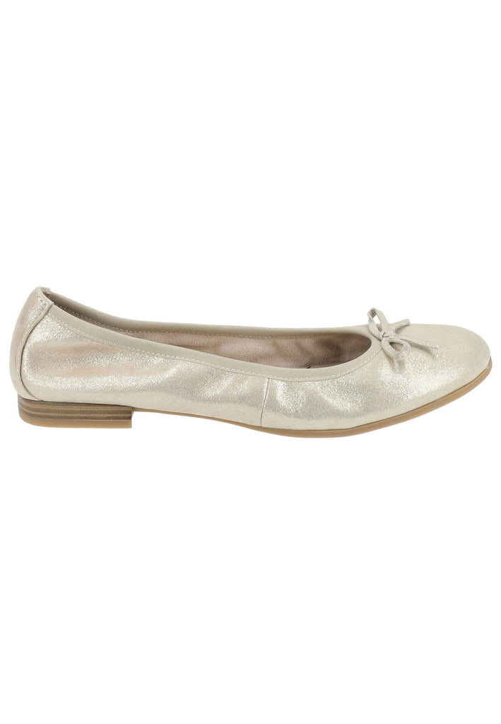 Tamaris Ballerinas Leder Champagne