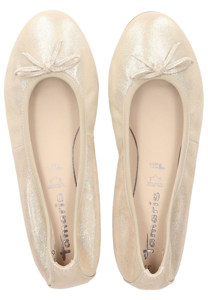 Tamaris Ballerinas Leder Champagne