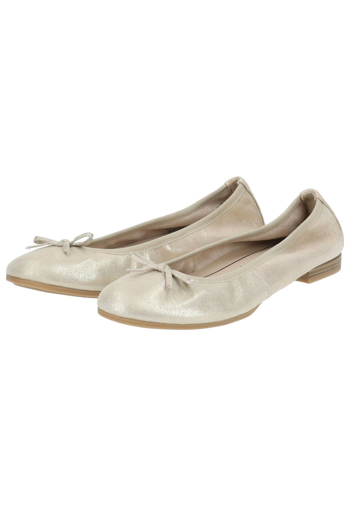 Tamaris Ballerinas Leder Champagne