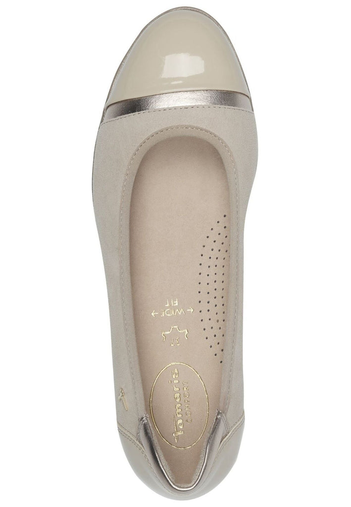 Tamaris Ballerinas Leder/Synthetik Beige