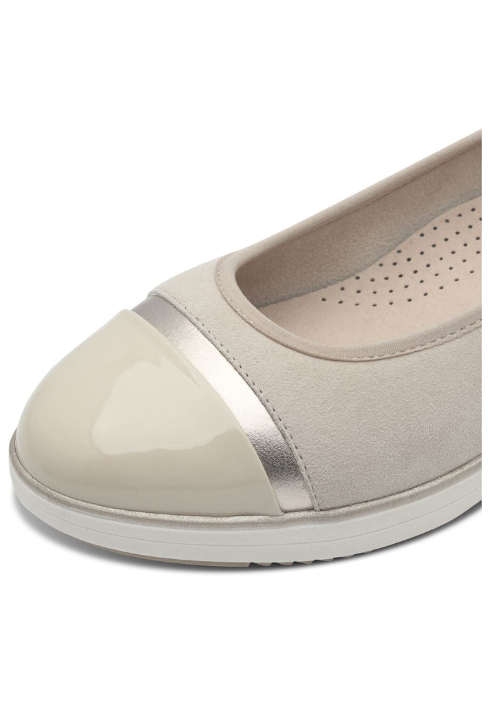 Tamaris Ballerinas Leder/Synthetik Beige