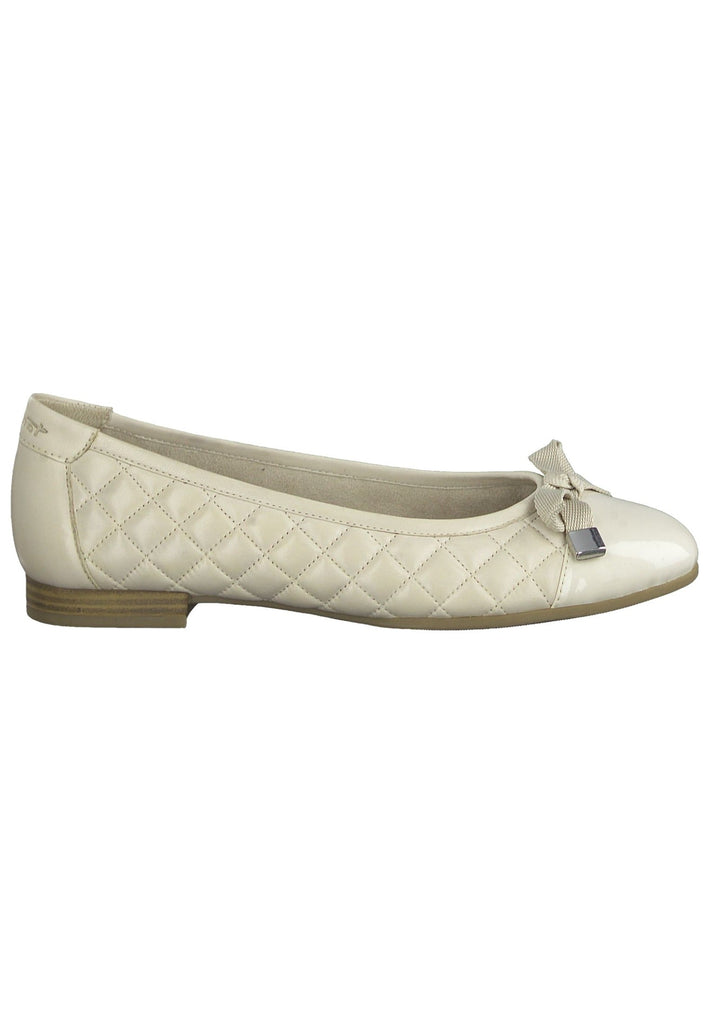 Tamaris Ballerinas Leder/Synthetik Ivory