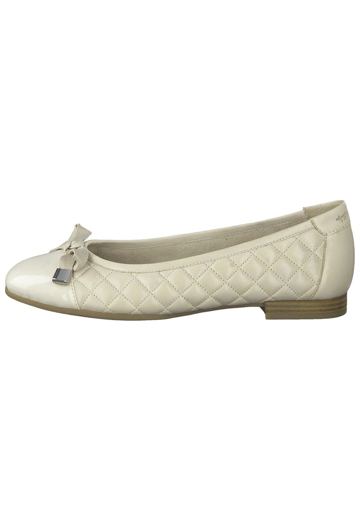 Tamaris Ballerinas Leder/Synthetik Ivory