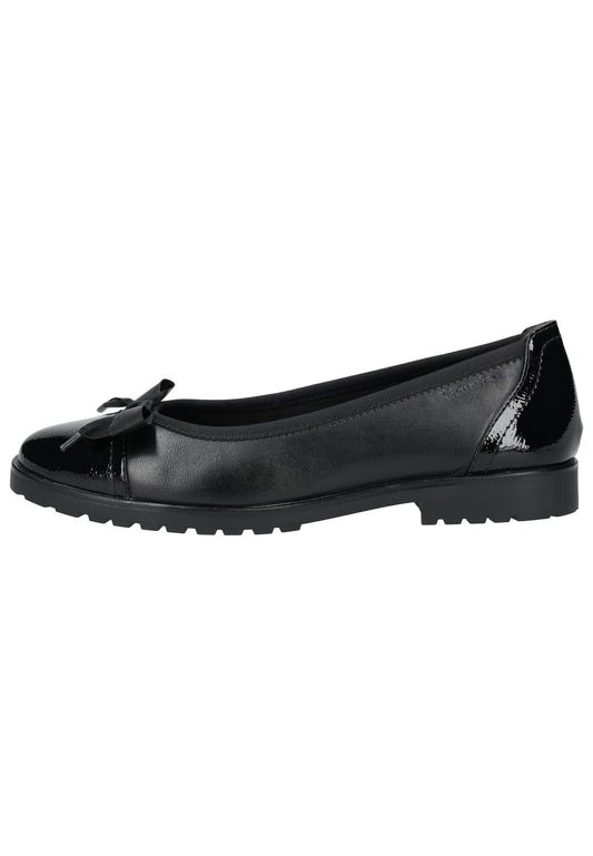 Tamaris Ballerinas Leder/Synthetik Schwarz