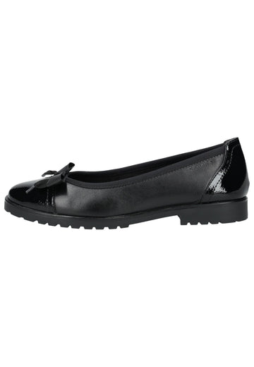 Tamaris Ballerinas Leder/Synthetik Schwarz