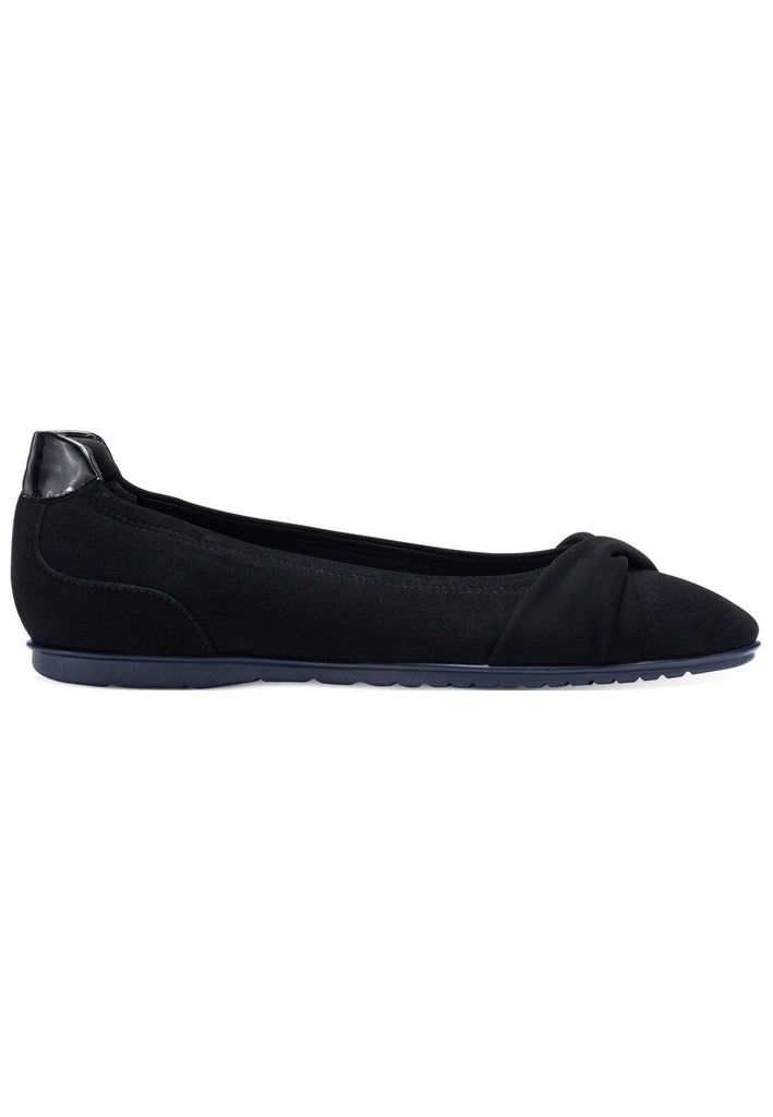 Tamaris Ballerinas Leder/Textil Schwarz
