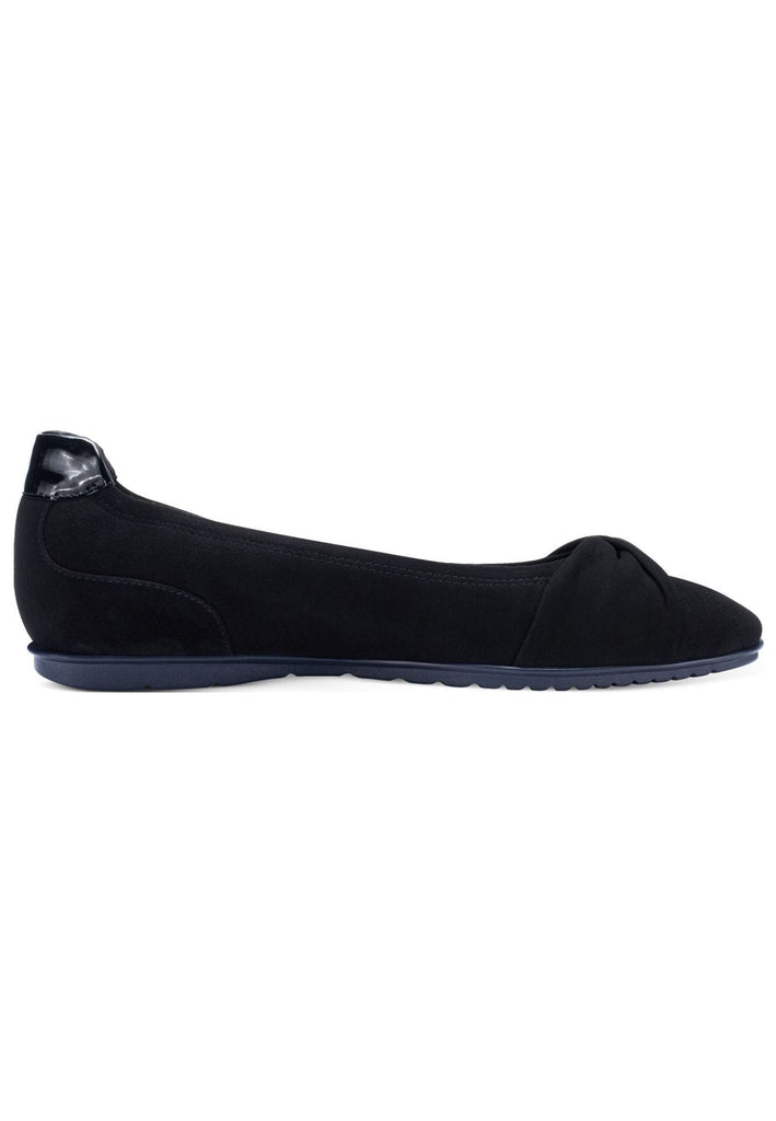 Tamaris Ballerinas Leder/Textil Schwarz