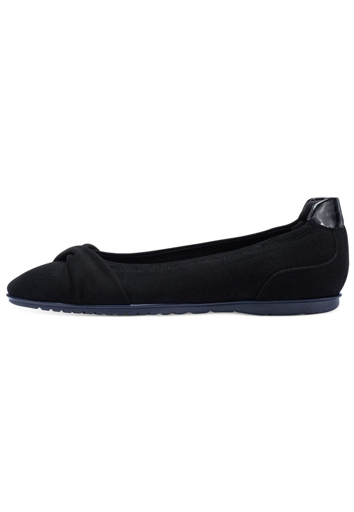 Tamaris Ballerinas Leder/Textil Schwarz