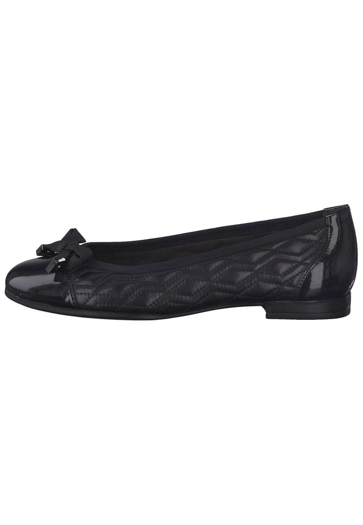 Tamaris Ballerinas Leder/Textil Schwarz