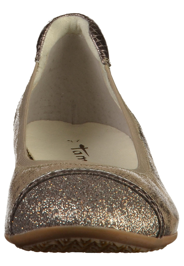 Tamaris Ballerinas Lederimitat/Textil Pepper